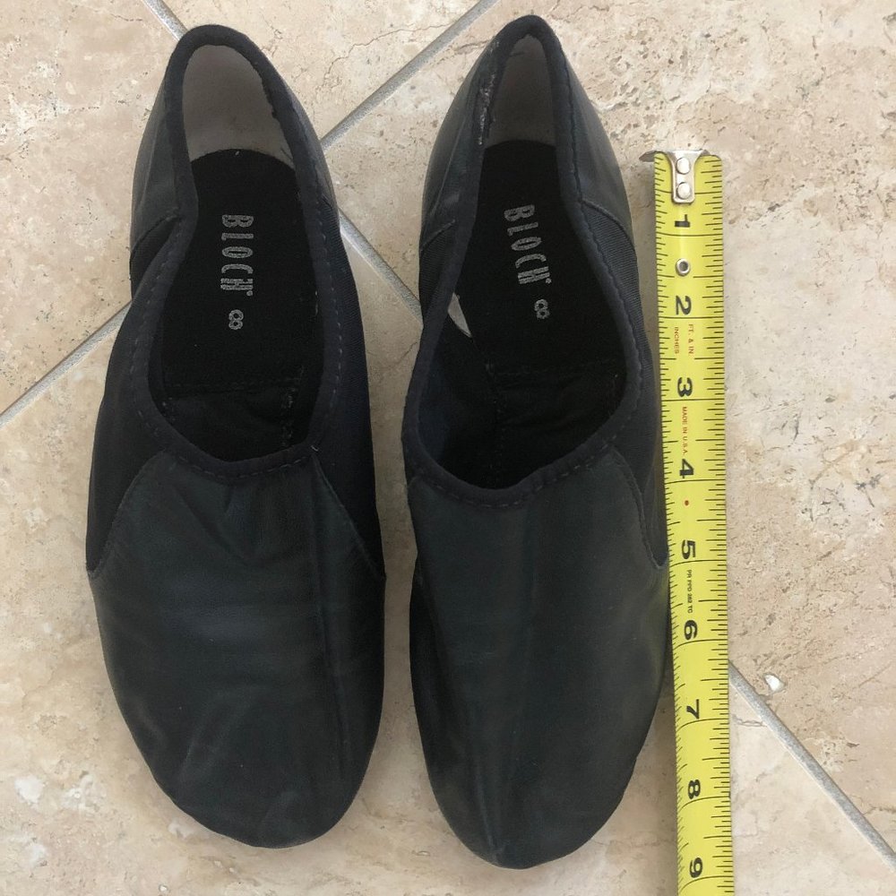 Bloch Jazz Dance Shoes Black Leather Size 8 NWOT
